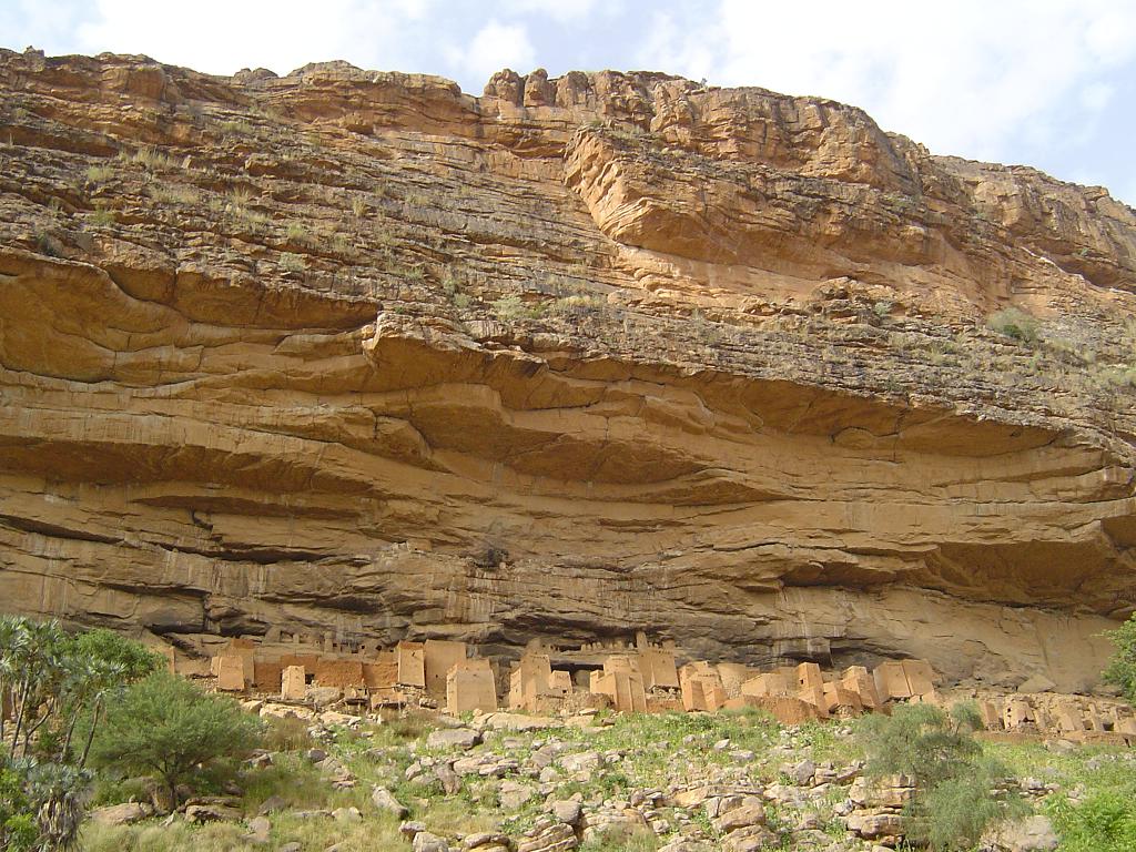 Scramble amongst the ancient Dogon dwellings