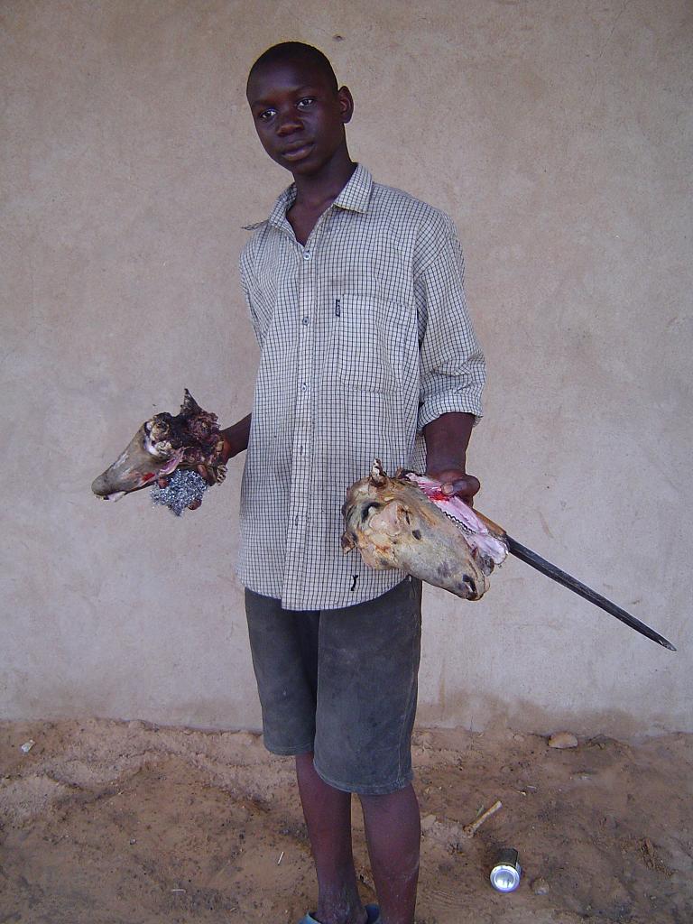 Where else can you get a goat head for the equivalent of $3?