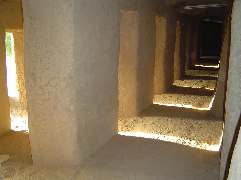 Visitors can visit the covered prayer areas